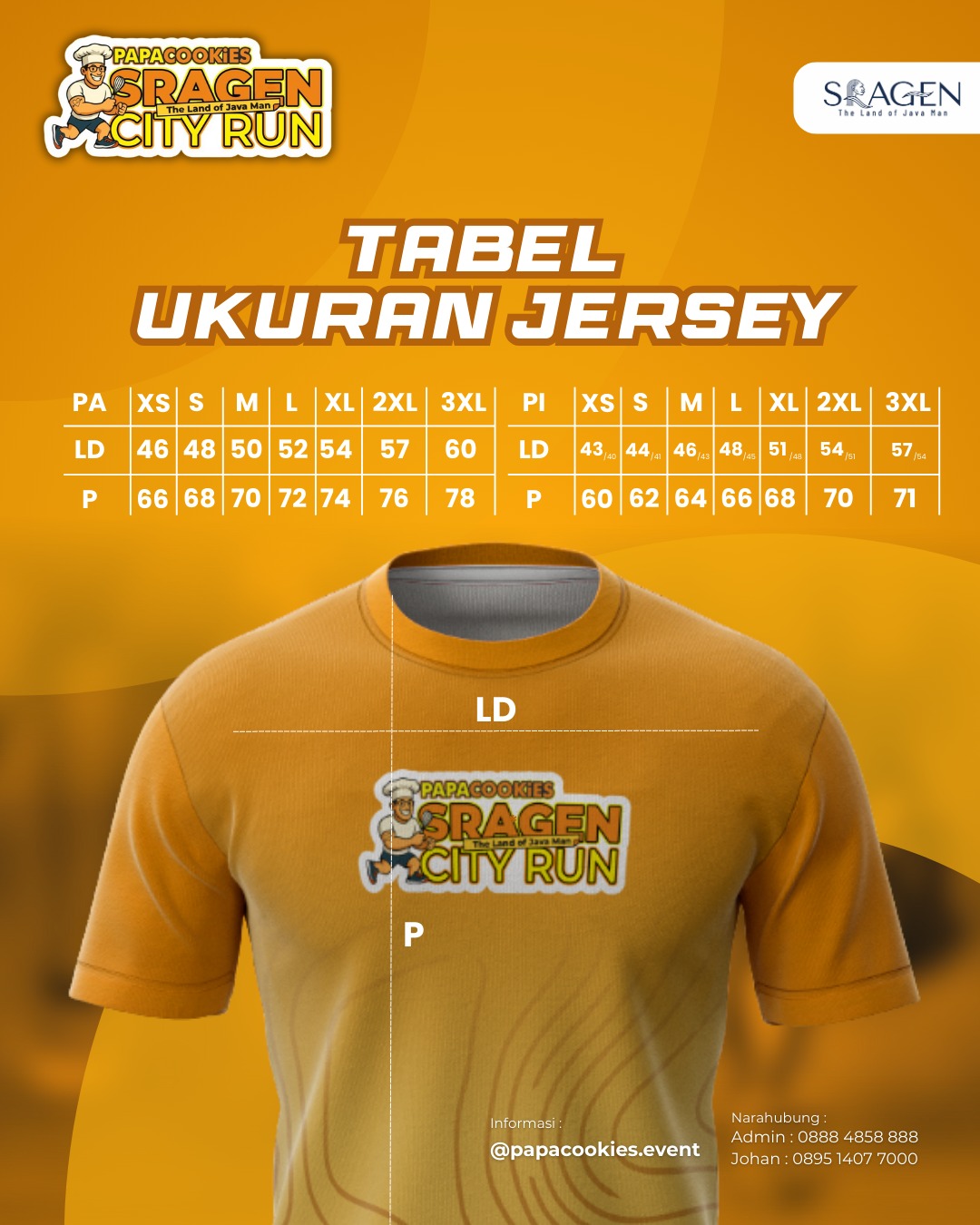 Referensi Ukuran Jersey